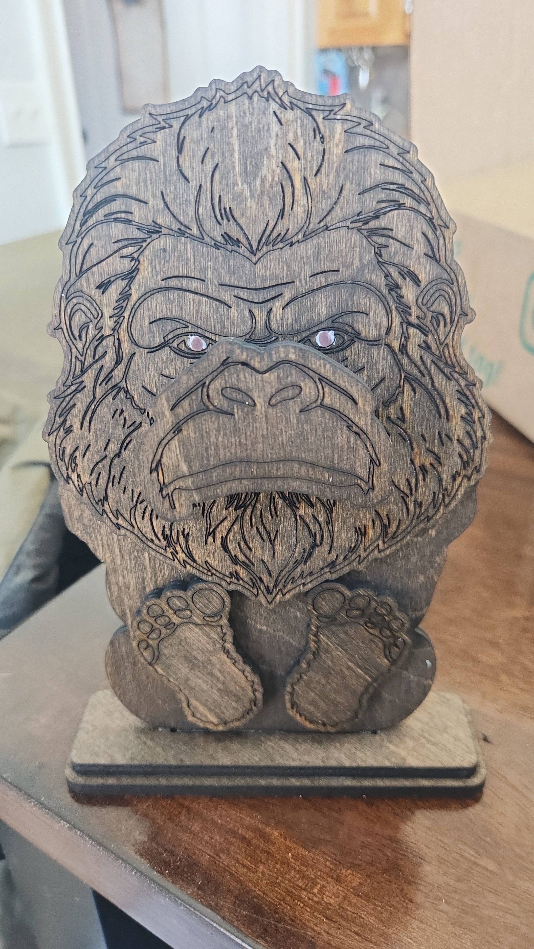 Bigfoot Eyeglass Holder – Handcrafted Wooden Stand