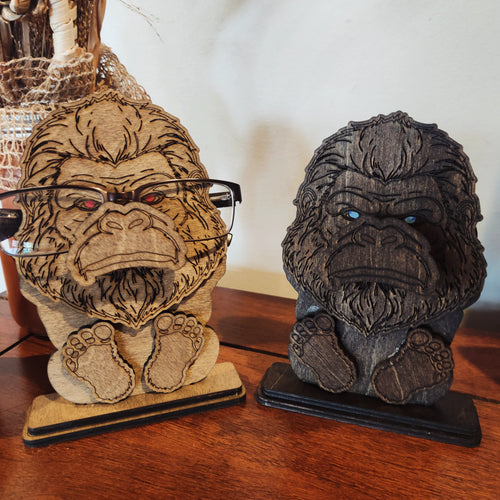 Bigfoot Eyeglass Holder – Handcrafted Wooden Stand