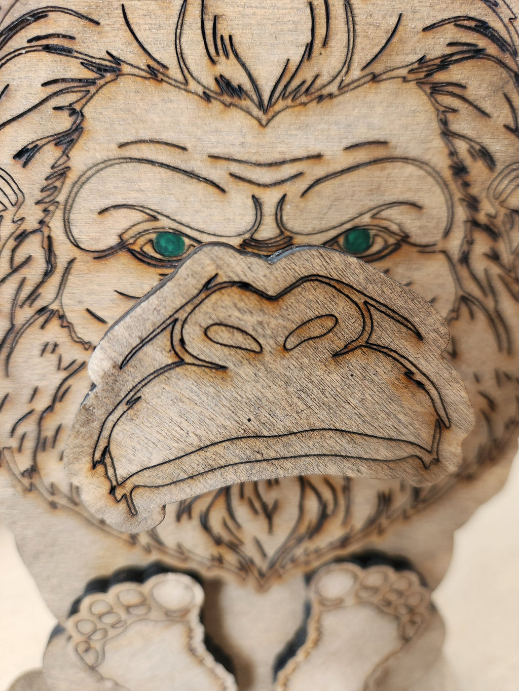 Bigfoot Eyeglass Holder – Handcrafted Wooden Stand