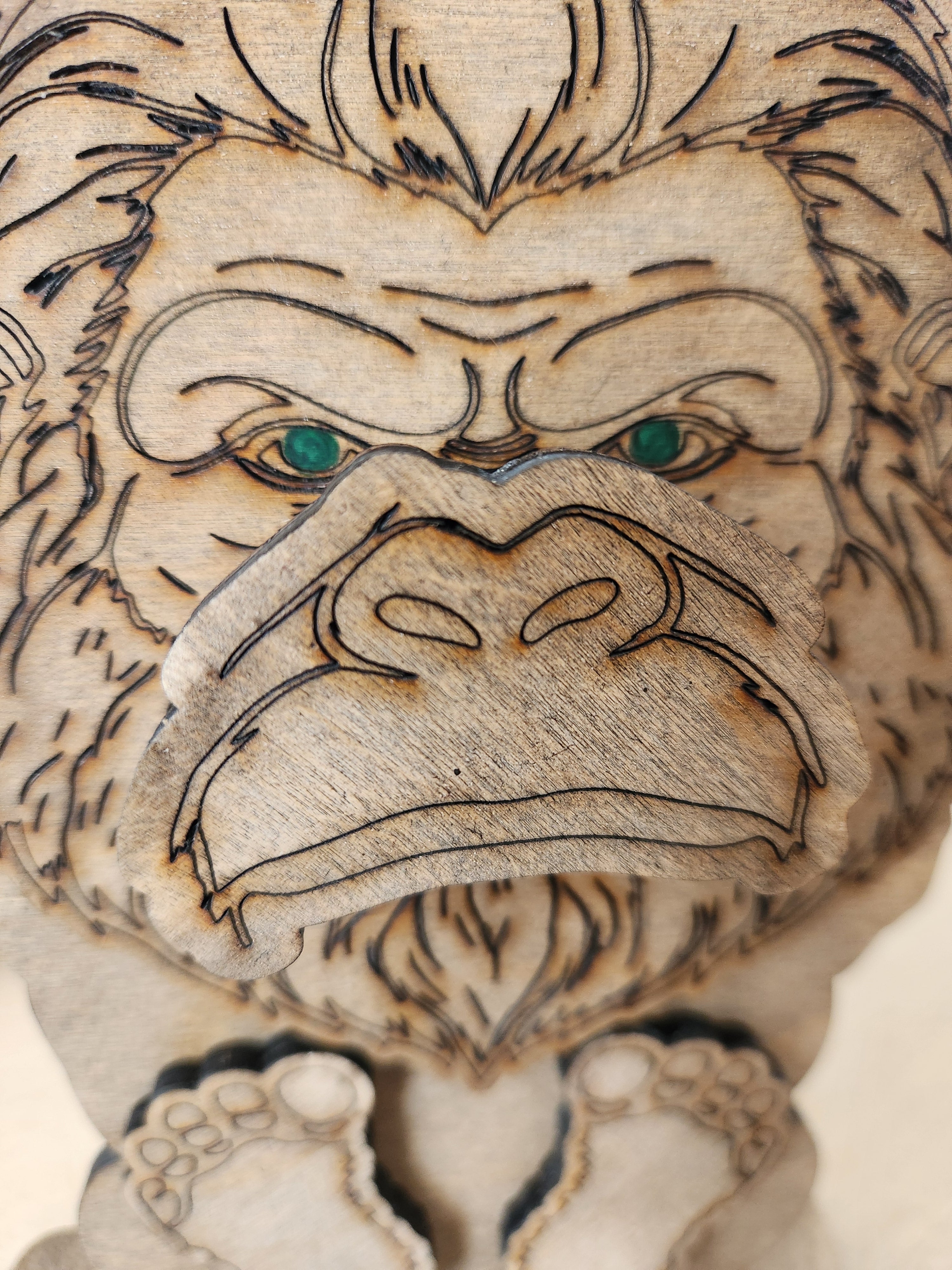 Bigfoot Eyeglass Holder – Handcrafted Wooden Stand